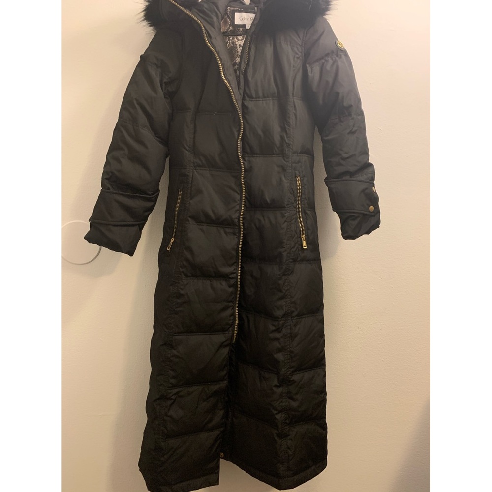 Calvin Klein Long Puffer Black Jacket